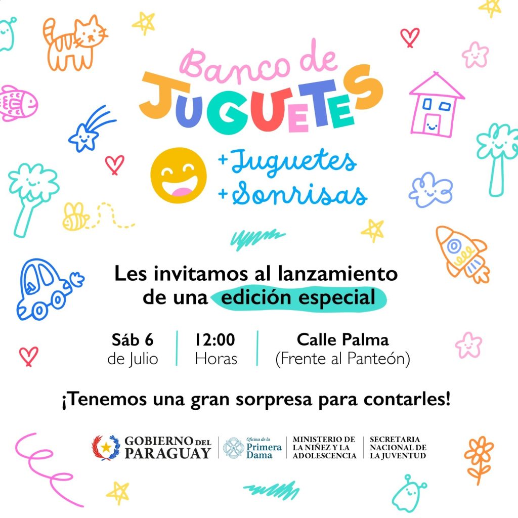 Más juguetes, más sonrisas, te invitamos a ser parte del banco de juguetes