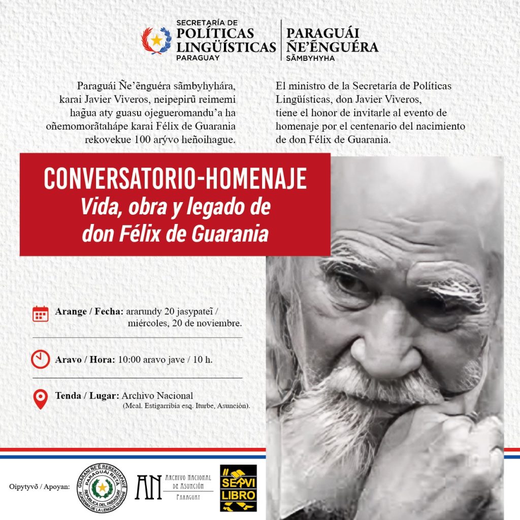 Rendirán homenaje a Félix de Guarania en el centenario de su nacimiento