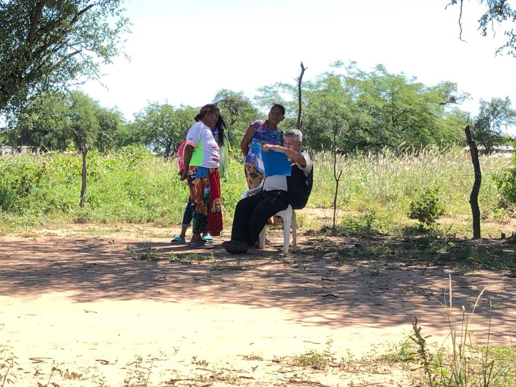 Oñemba’apo kyre’ỹ Enxet Sur  ñe’ẽ rehe, comunidad El Estribo-pe